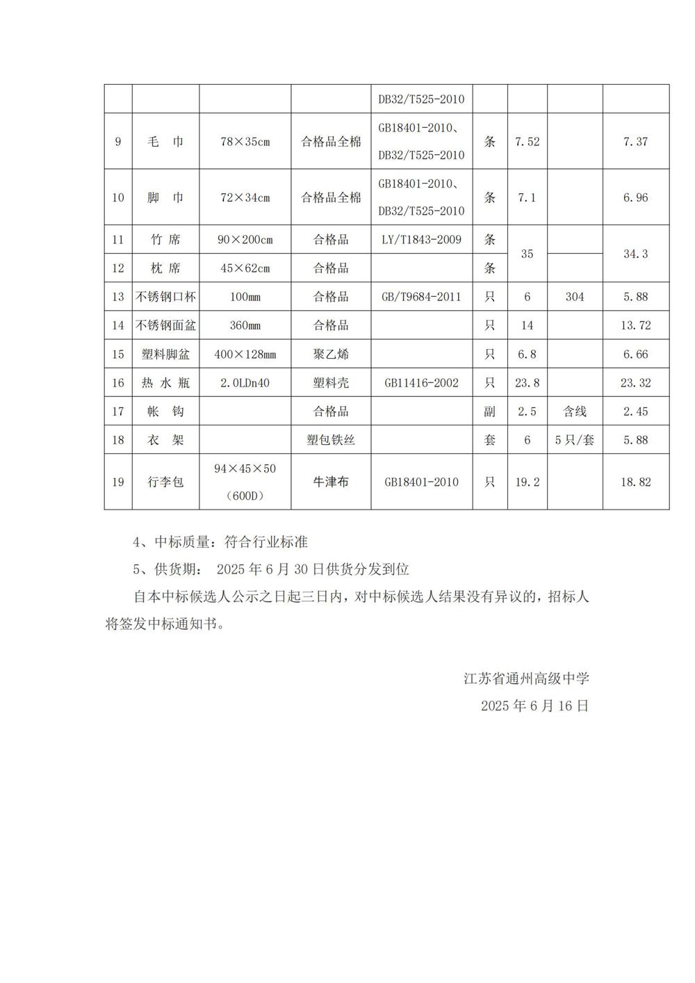中标公示--开云手机入口2025年学生生活用品采购项目_01